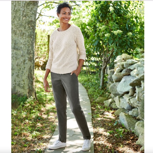 L.L. Bean Women's Midweight Cotton Slub Rollneck Pullover, Paperweight, Large - Picture 1 of 7